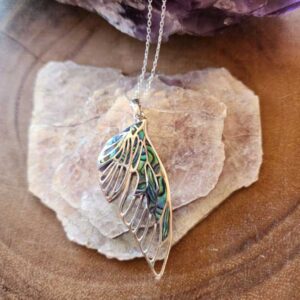 Paua Shell Butterfly Necklace